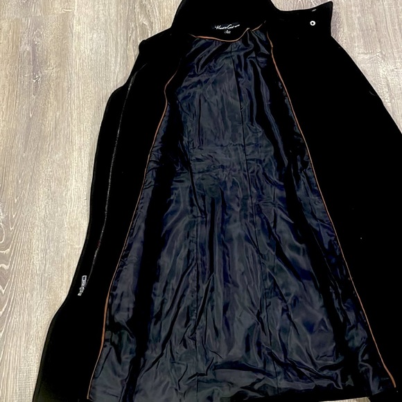 COPY - Kenneth Cole New York Wool Blend Buckle detail black Coat size 6 … - Picture 5 of 7